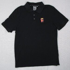 Ferrari World Shirt Mens Extra Large Black Polo Short Sleeve Abu Dhabi Racing